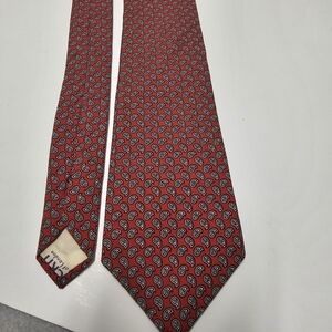 Liberty of London red tie w/ black and white design